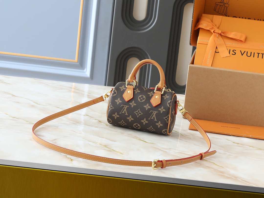 48$ LV Nano Speedy Monogram Shoulder bag size 16X10X7 cm 125690 BR1994 gallery