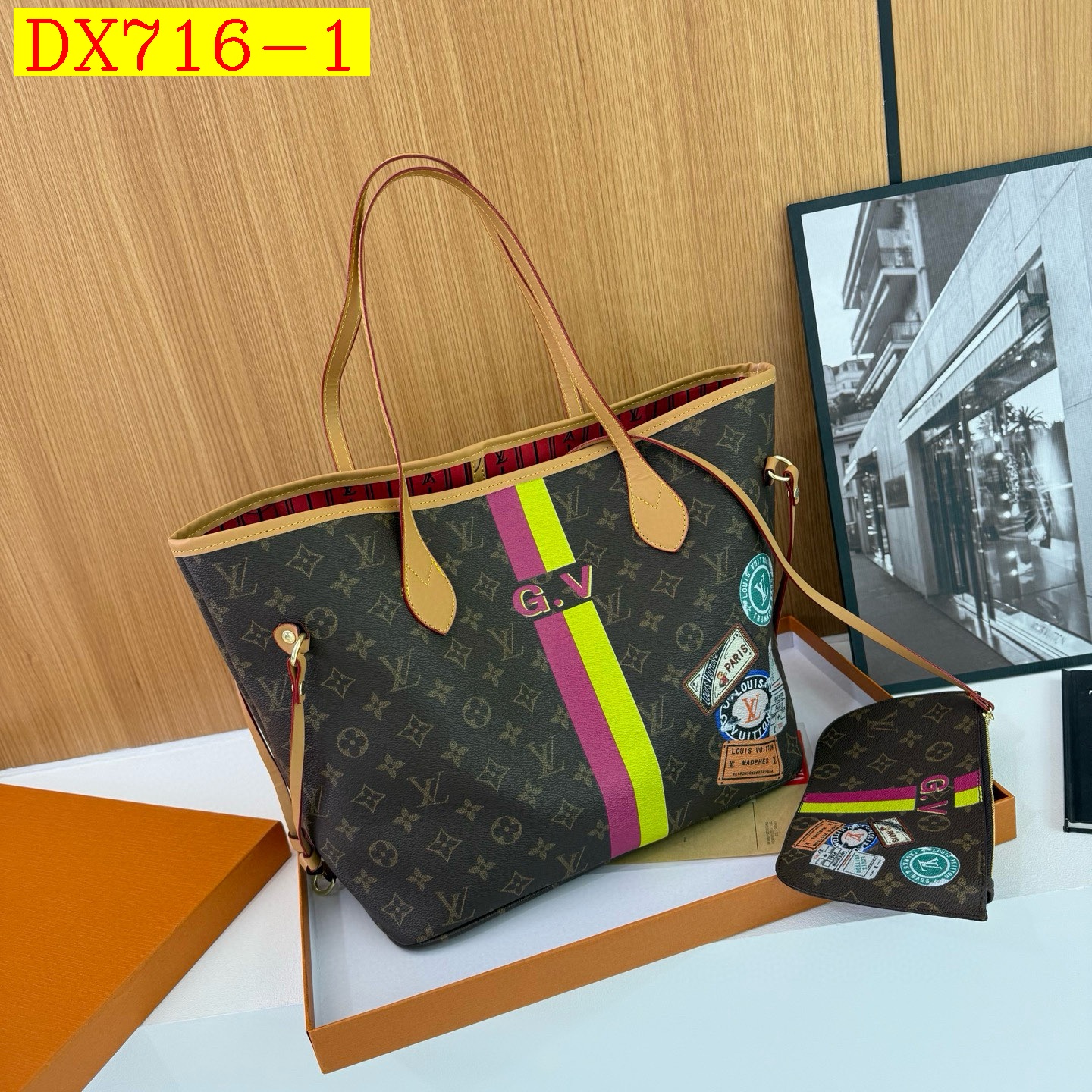 48$ Lv Y002 tote pu size 43x29x17 cm 017630 DX716 gallery