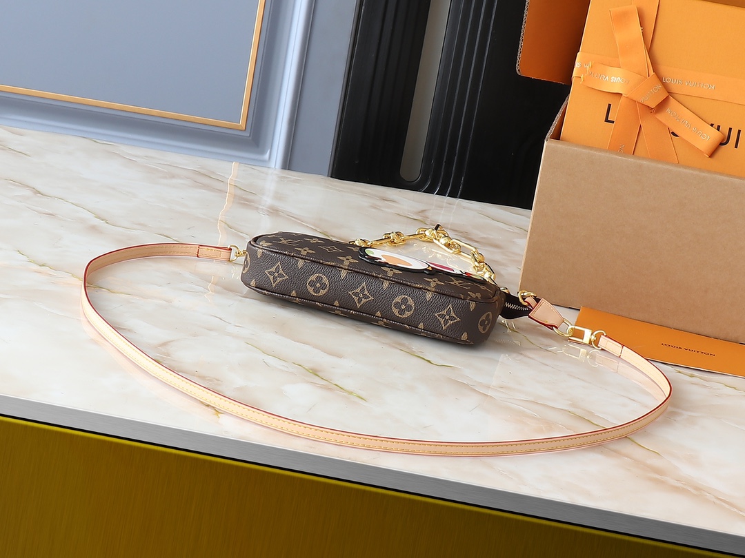 52$ LV Pochette Accessoires Shoulder bag size 22x13x4 cm 037030 BR2106 gallery
