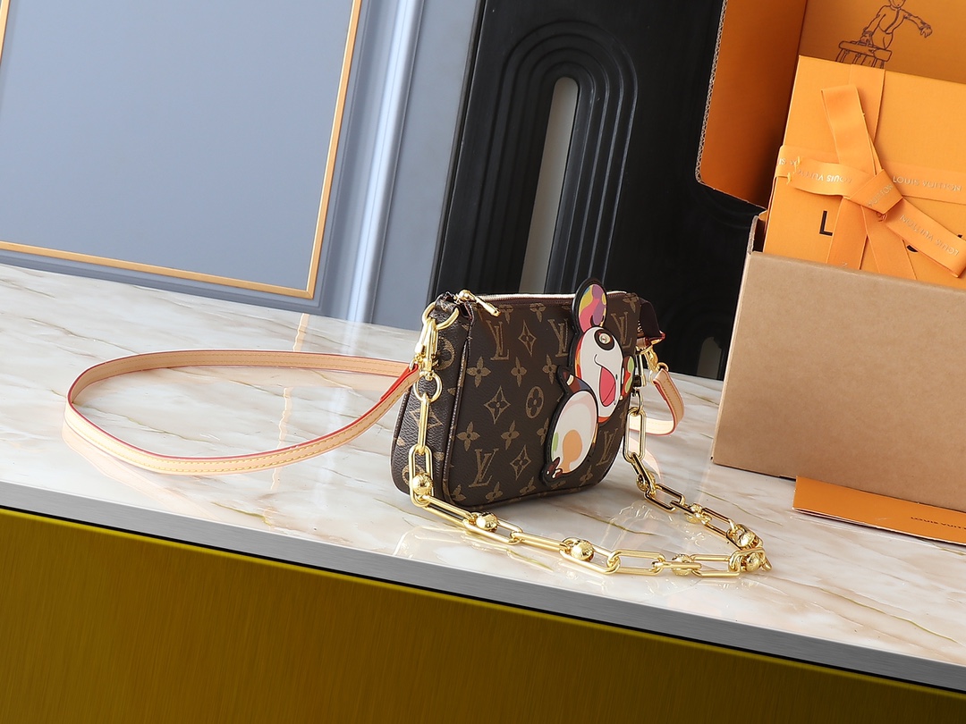 52$ LV Pochette Accessoires Shoulder bag size 22x13x4 cm 037030 BR2106 gallery
