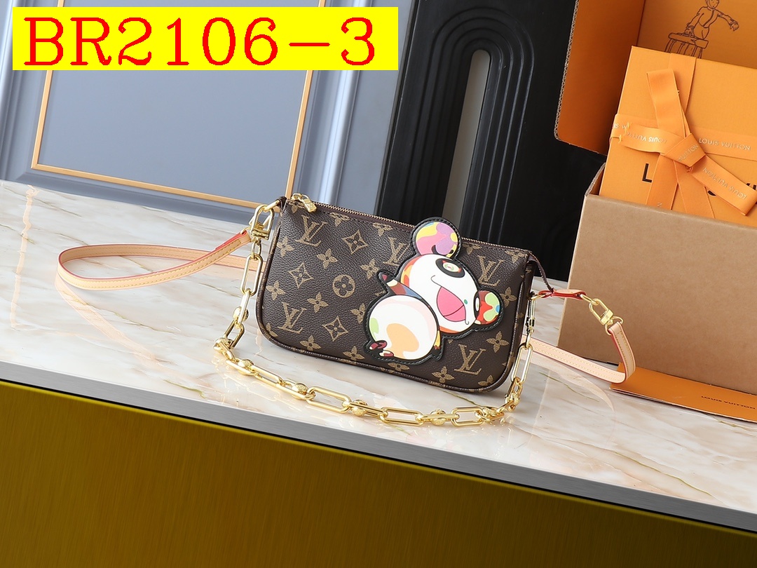 52$ LV Pochette Accessoires Shoulder bag size 22x13x4 cm 037030 BR2106 gallery
