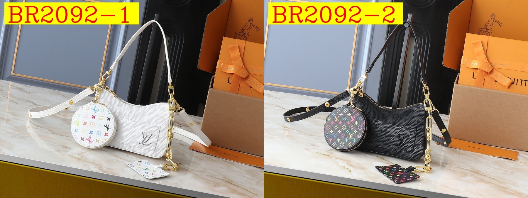 54$ LV Marellini Shoulder bag size 19x13x6 cm 232200 BR2092 gallery