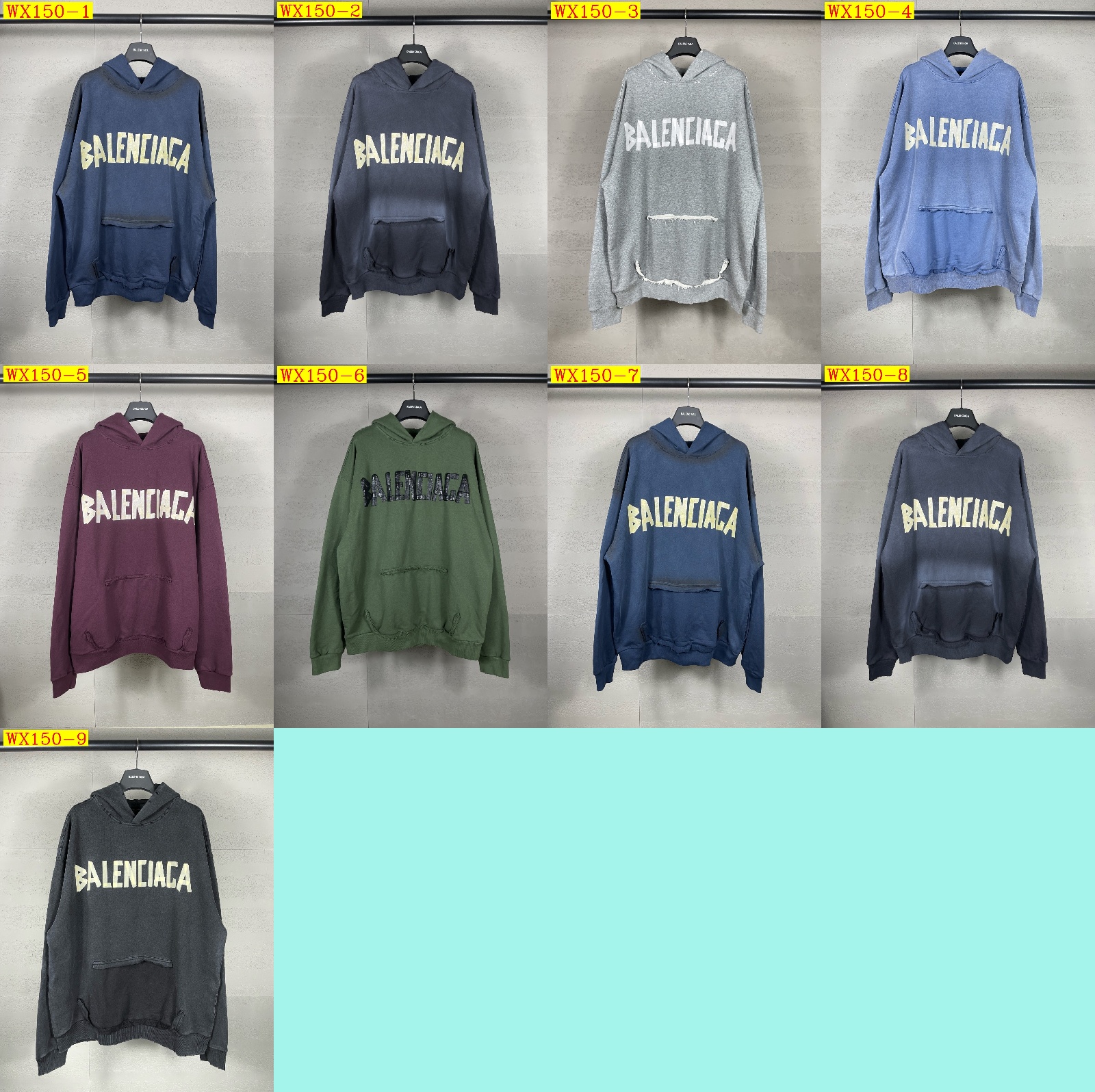 61$ BALENCIXGA 23ss Sweatshirt size XS-L 931460 WX150 gallery