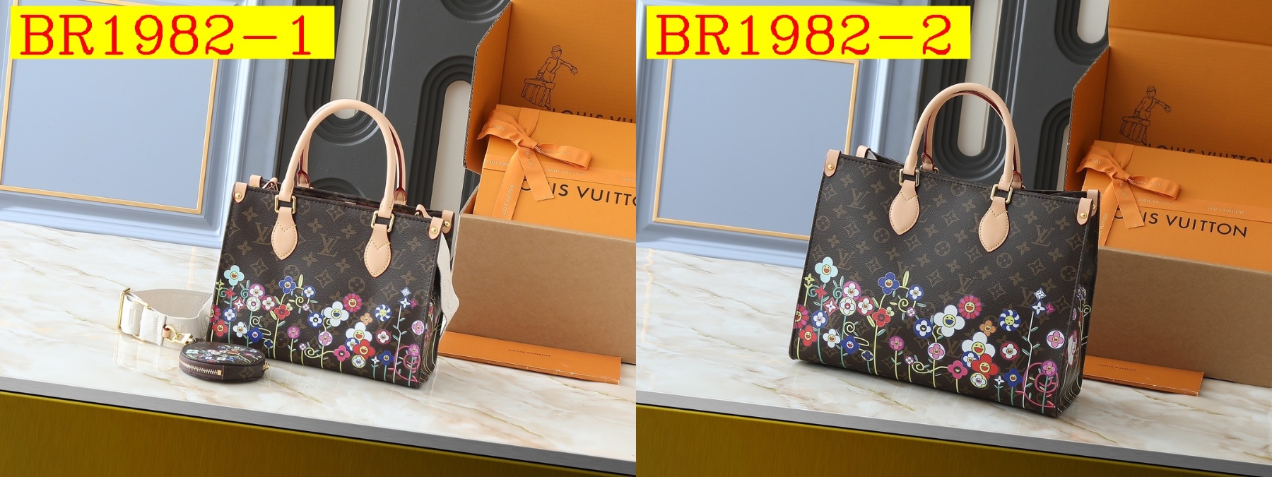 61$ LV Onthego Monogram size 34x26x13 cm 25x19x11 cm 235670 BR1982 gallery