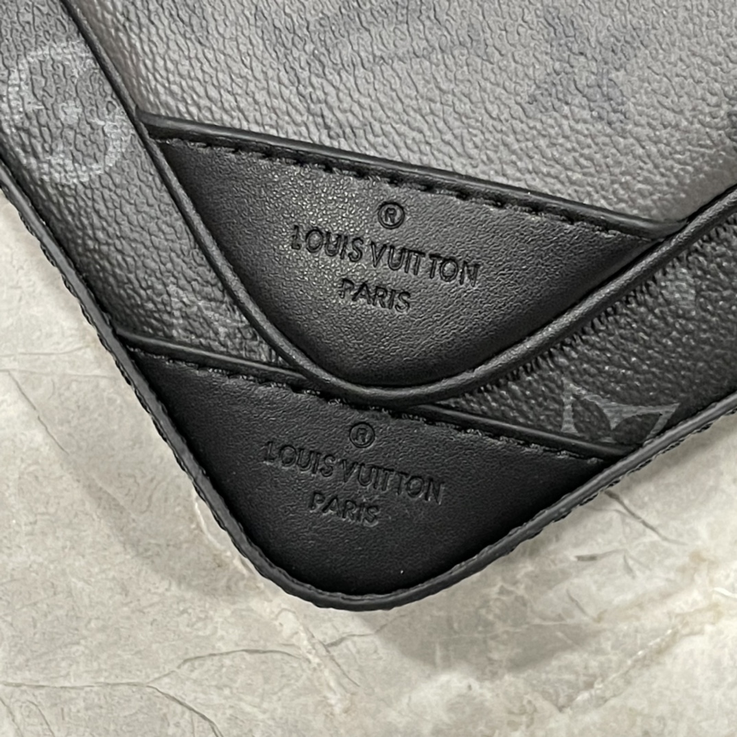63$ LV Monogram Eclipse Shoulder bag size 25X18X7 cm 636800 BR2136 gallery