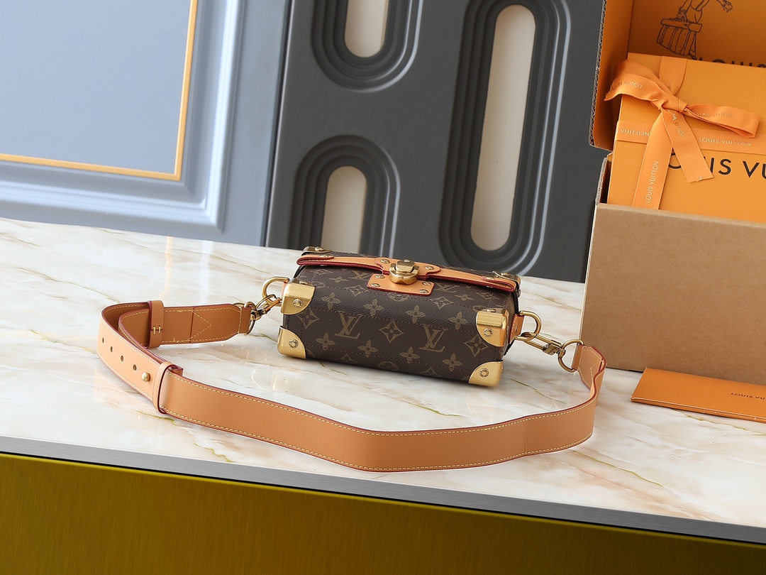 65$ LV Soul Trunk Shoulder bag size 19x15x7 cm 046090 BR2086 gallery
