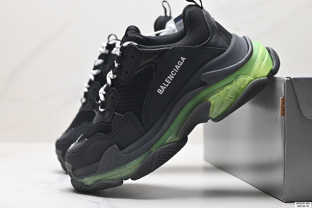 112$ Top Quality Balenciaga Triple S Clear Sole size 36-45 957840 QT526 gallery