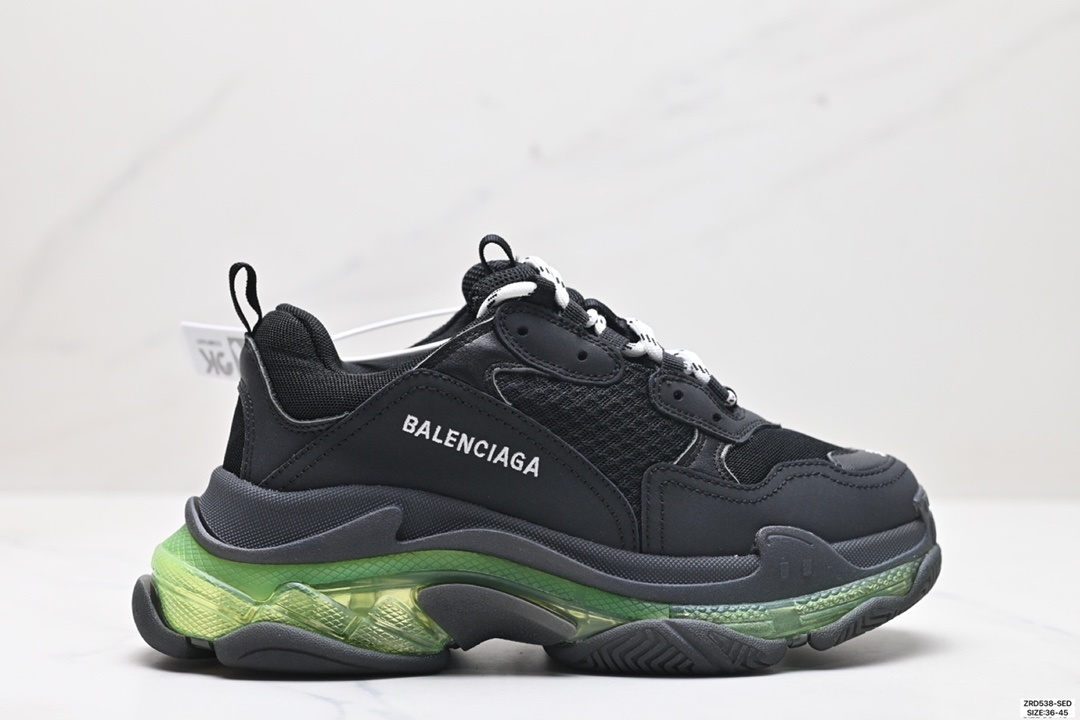 112$ Top Quality Balenciaga Triple S Clear Sole size 36-45 957840 QT526 gallery