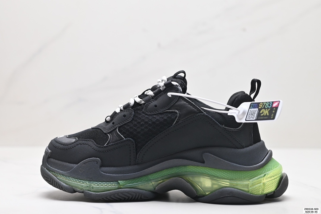 112$ Top Quality Balenciaga Triple S Clear Sole size 36-45 957840 QT526 gallery
