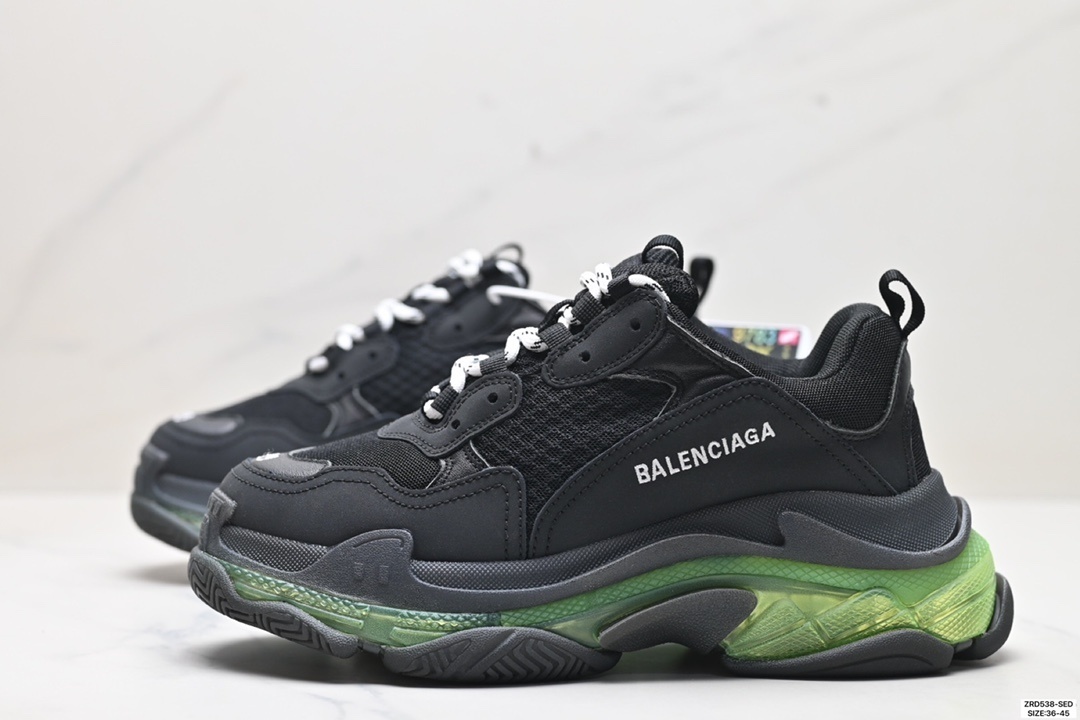 112$ Top Quality Balenciaga Triple S Clear Sole size 36-45 957840 QT526 gallery