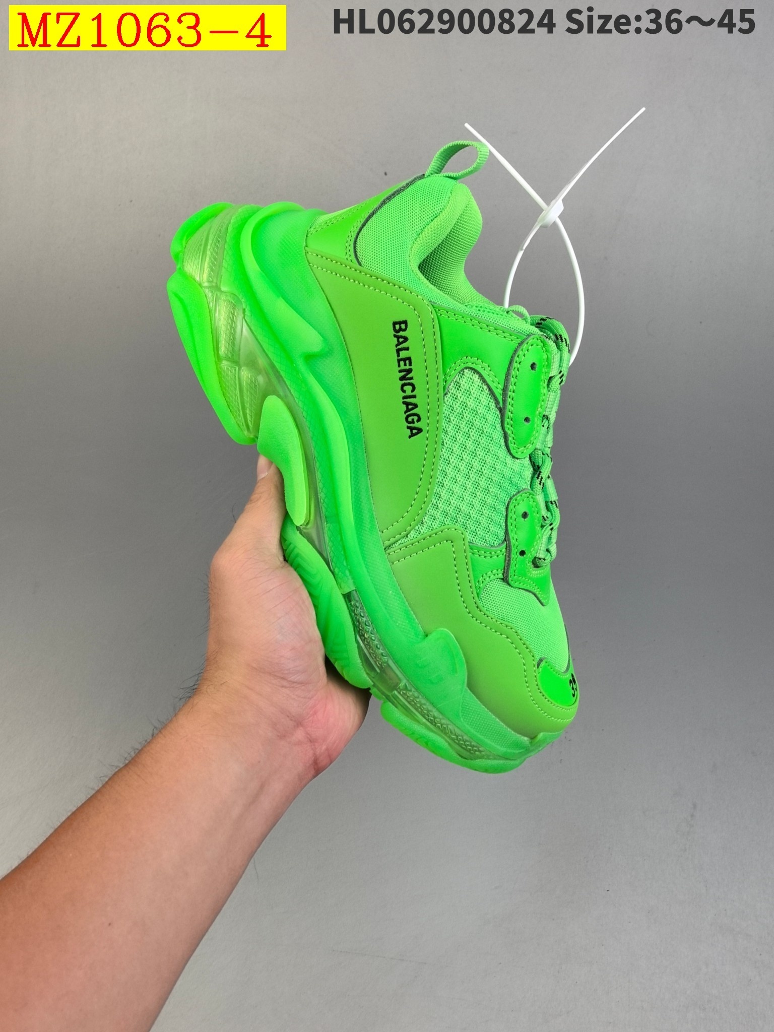 119$ Top Quality Balenciaga Triple S Clear Sole size 36-45 252840 MZ1063 gallery