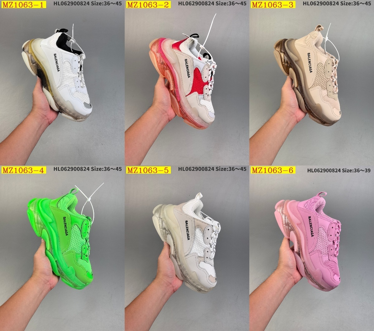 119$ Top Quality Balenciaga Triple S Clear Sole size 36-45 252840 MZ1063 gallery