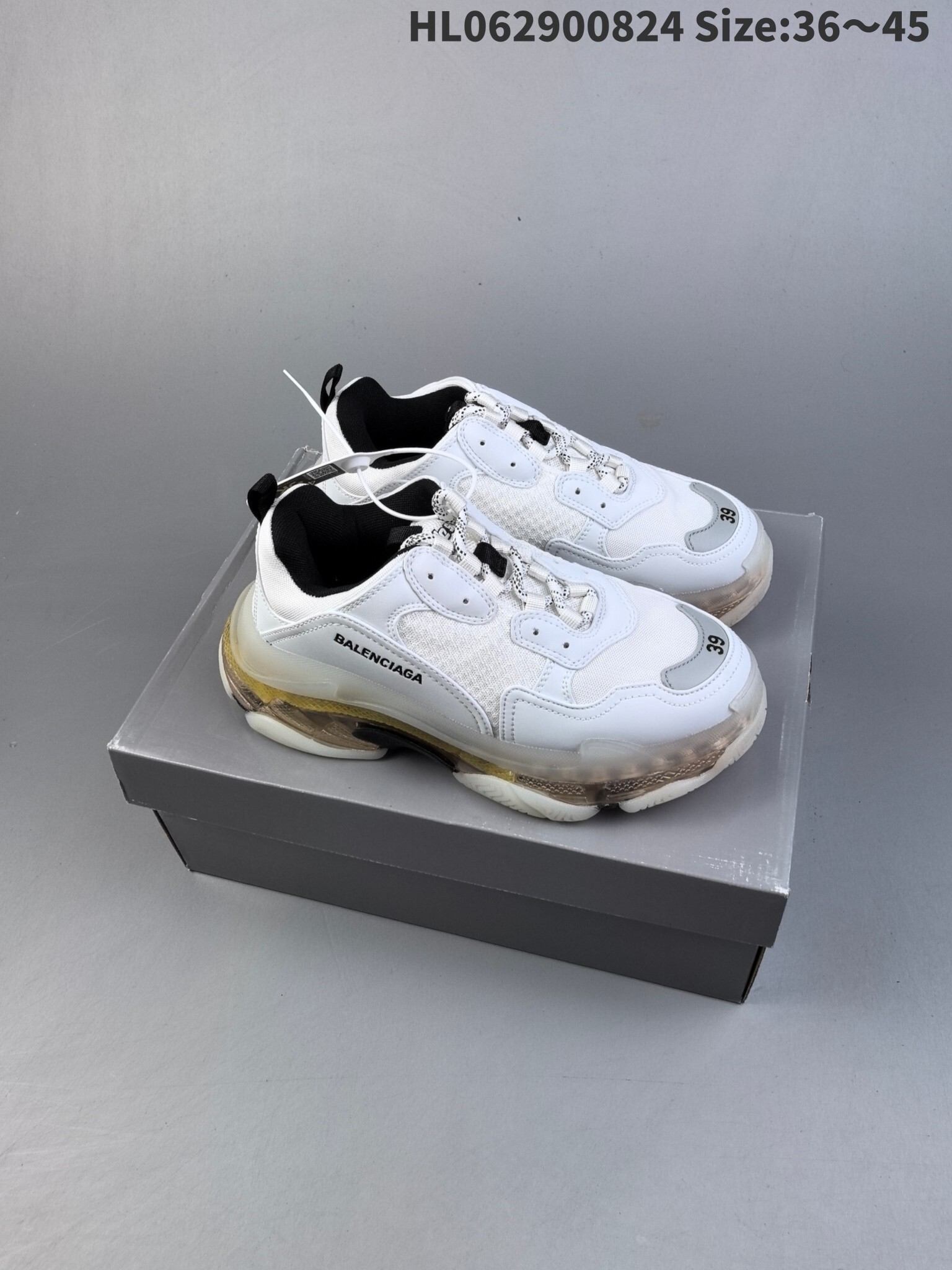119$ Top Quality Balenciaga Triple S Clear Sole size 36-45 252840 MZ1063 gallery