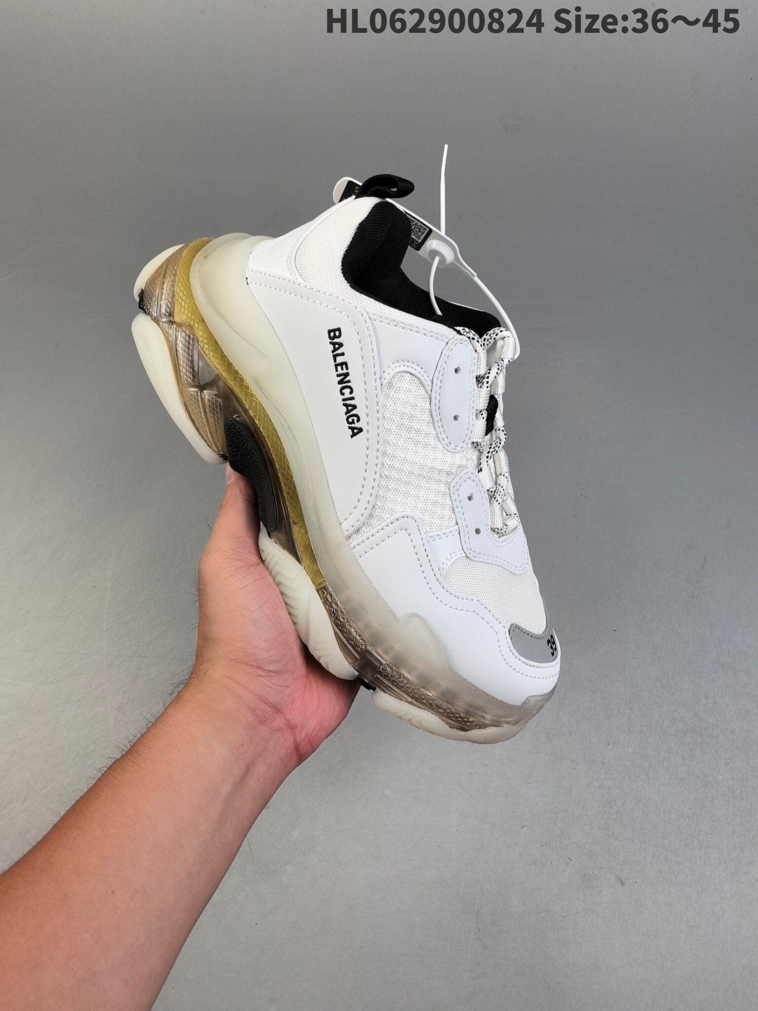 119$ Top Quality Balenciaga Triple S Clear Sole size 36-45 252840 MZ1063 gallery