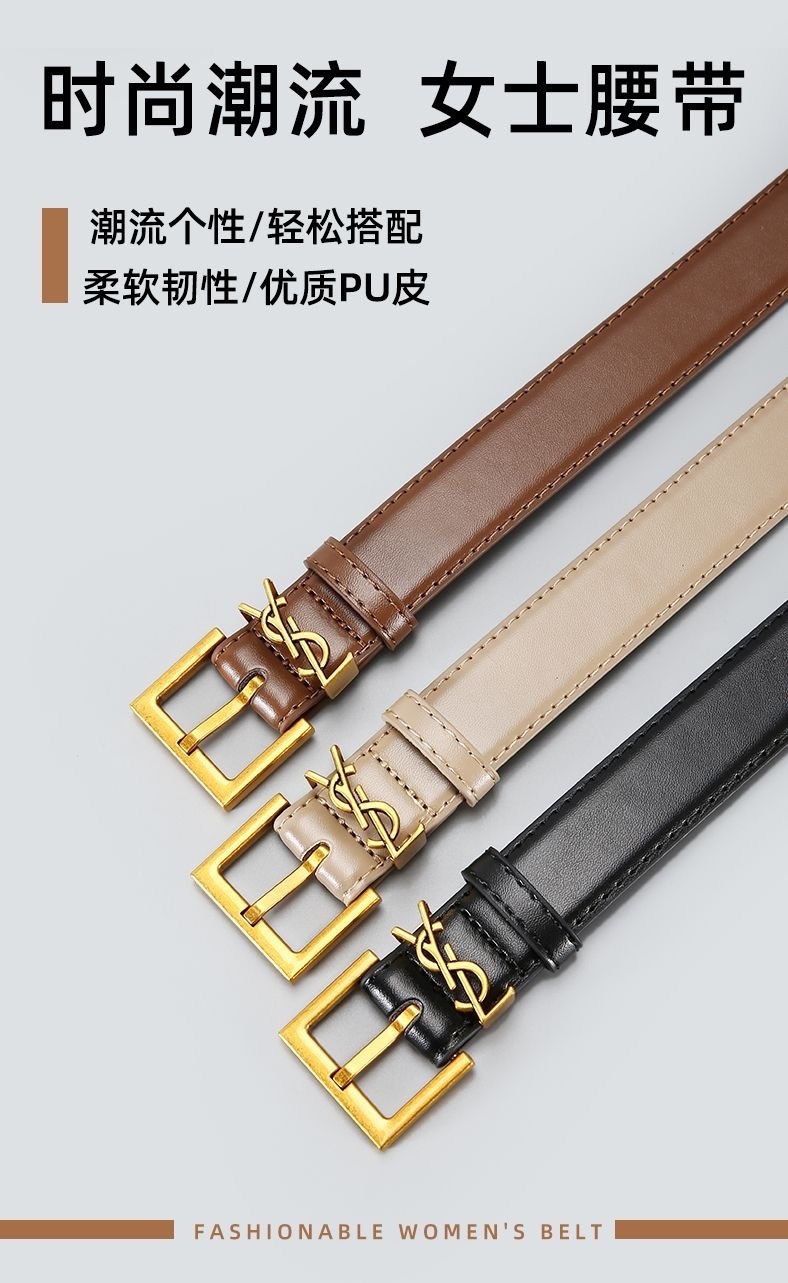 17$ new_dh YSL belt SIZE 95 100 105 110 115CM Width 3cm 80524611069 ZZ71 gallery