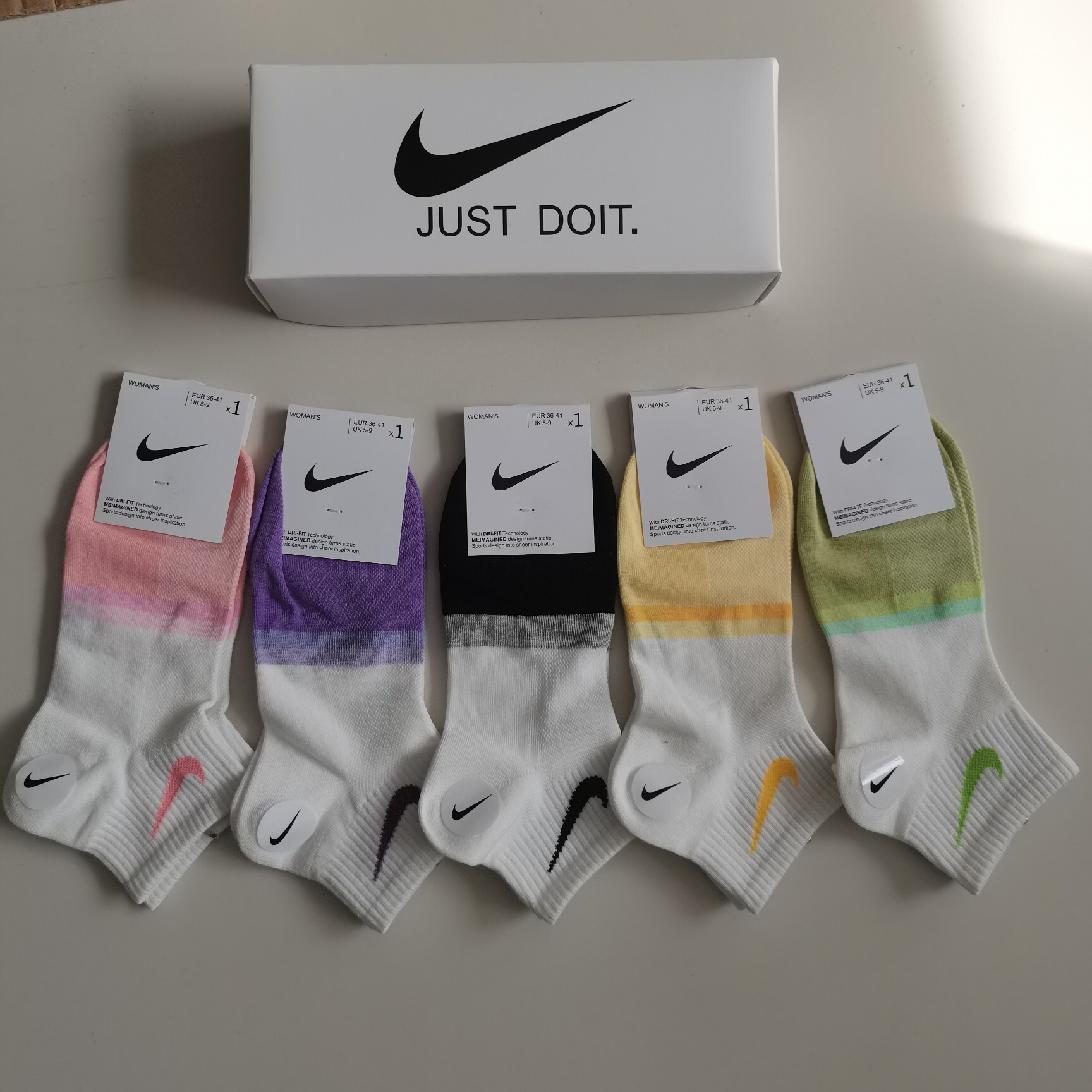 18$ new_dh NIKE Ankle Socks 5pcs lot 50231411270 HTW52 gallery