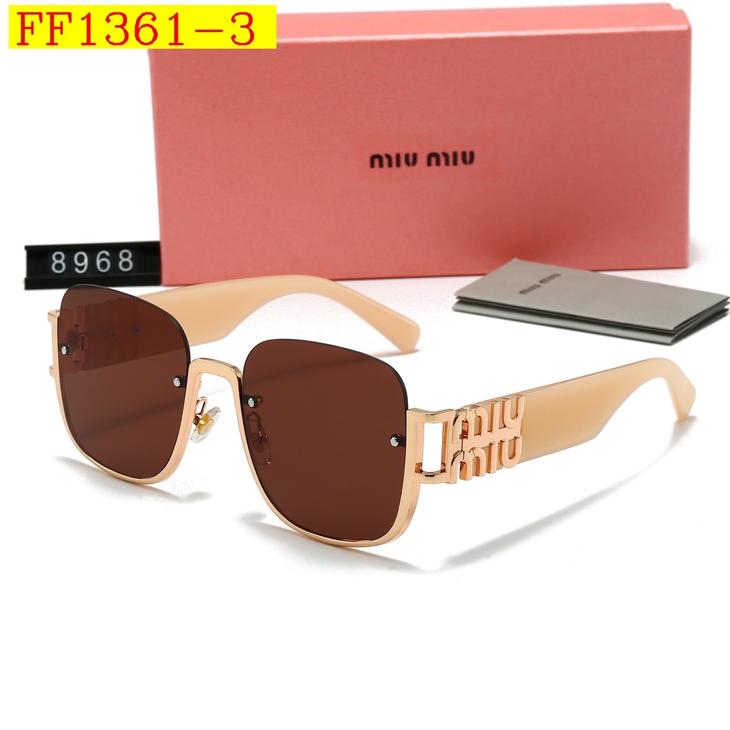 19$ miumiu 8968 Polarizer Sunglassess With Box 8544 FF1361 gallery