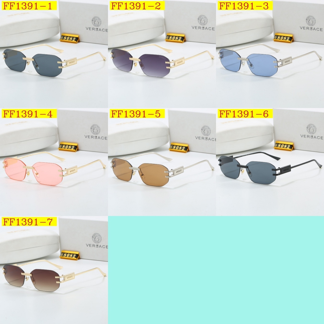 20$ VERSACE 68082 Sunglassess With Box 4696 FF1391 gallery