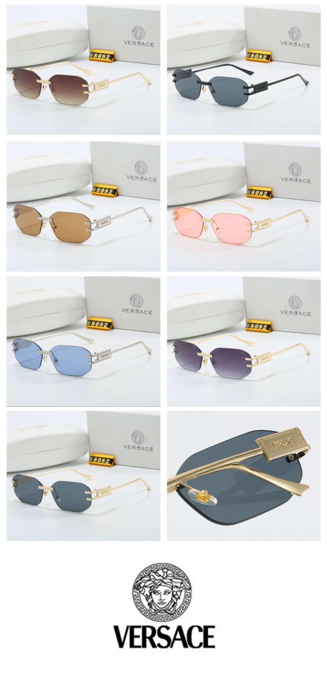 20$ VERSACE 68082 Sunglassess With Box 4696 FF1391 gallery