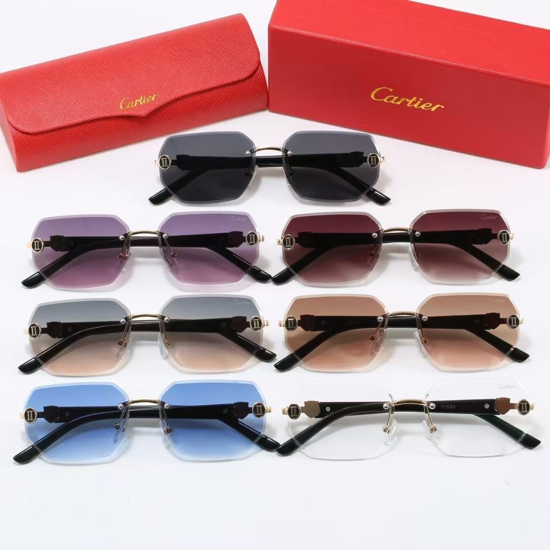 20$ cartier Sunglassess With Box 8620 FF1315 gallery