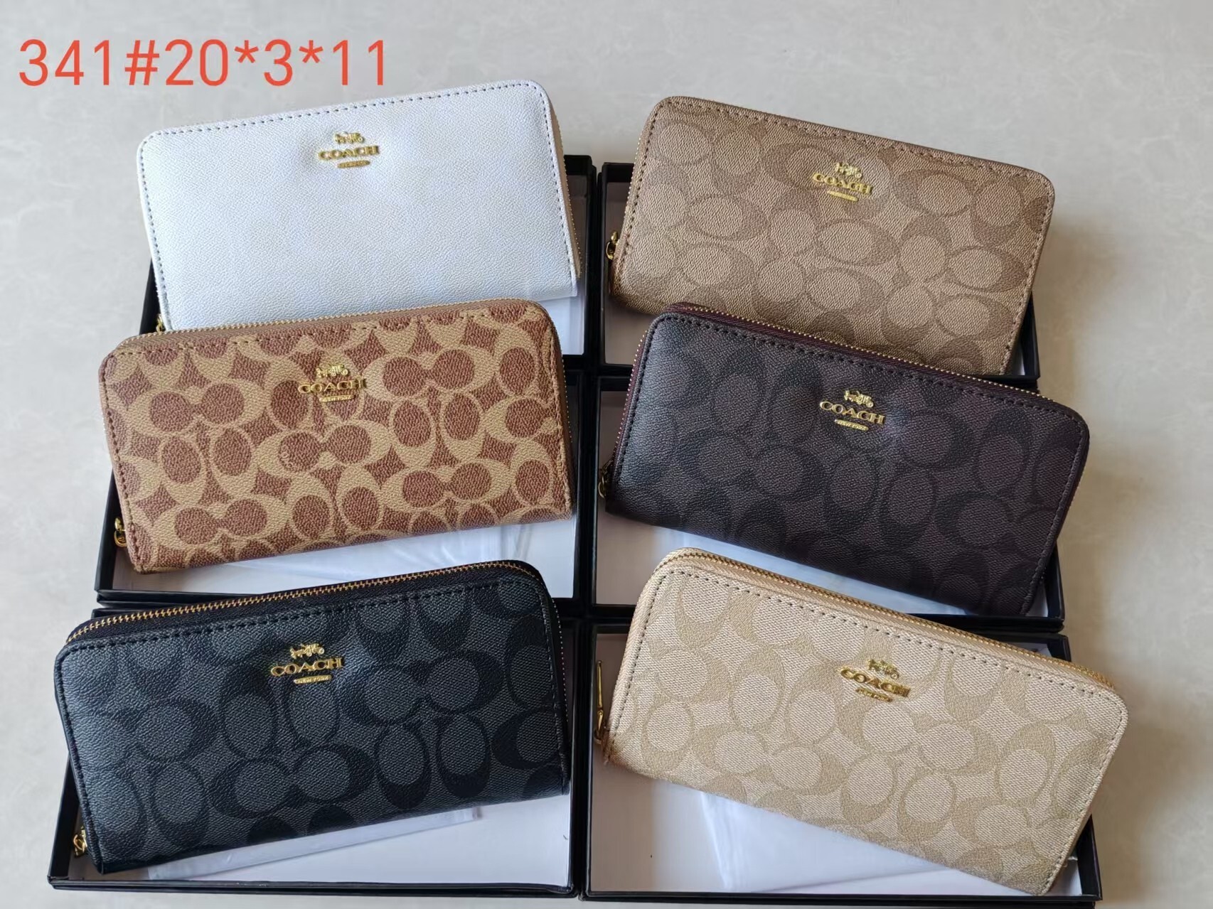 21$ Coach 341 Wallet size 20x3x11 cm 9518 BY3279 gallery