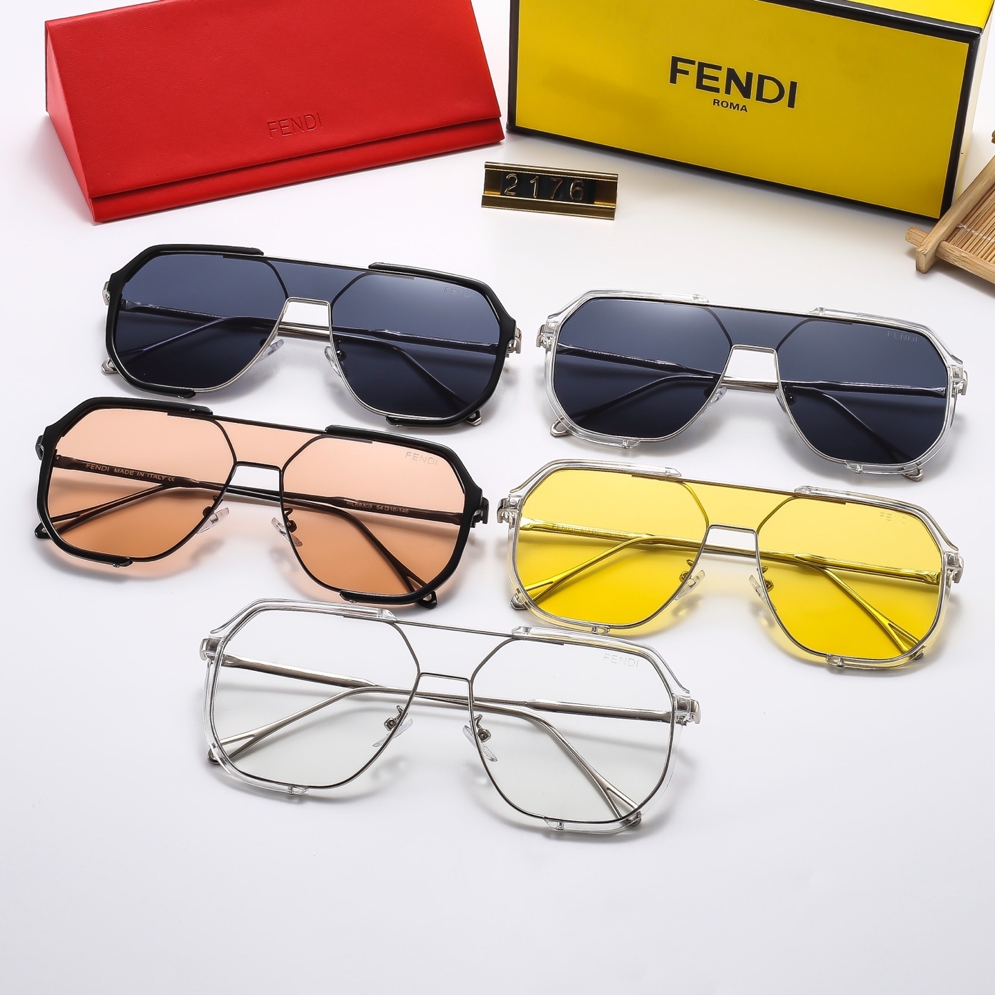 21$ FENDI 2176 Sunglassess With Box 2620 FF1413 gallery