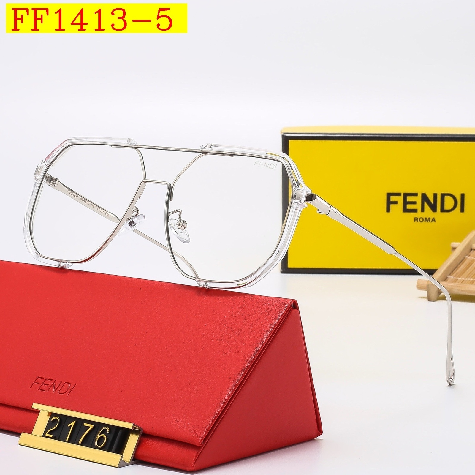 21$ FENDI 2176 Sunglassess With Box 2620 FF1413 gallery
