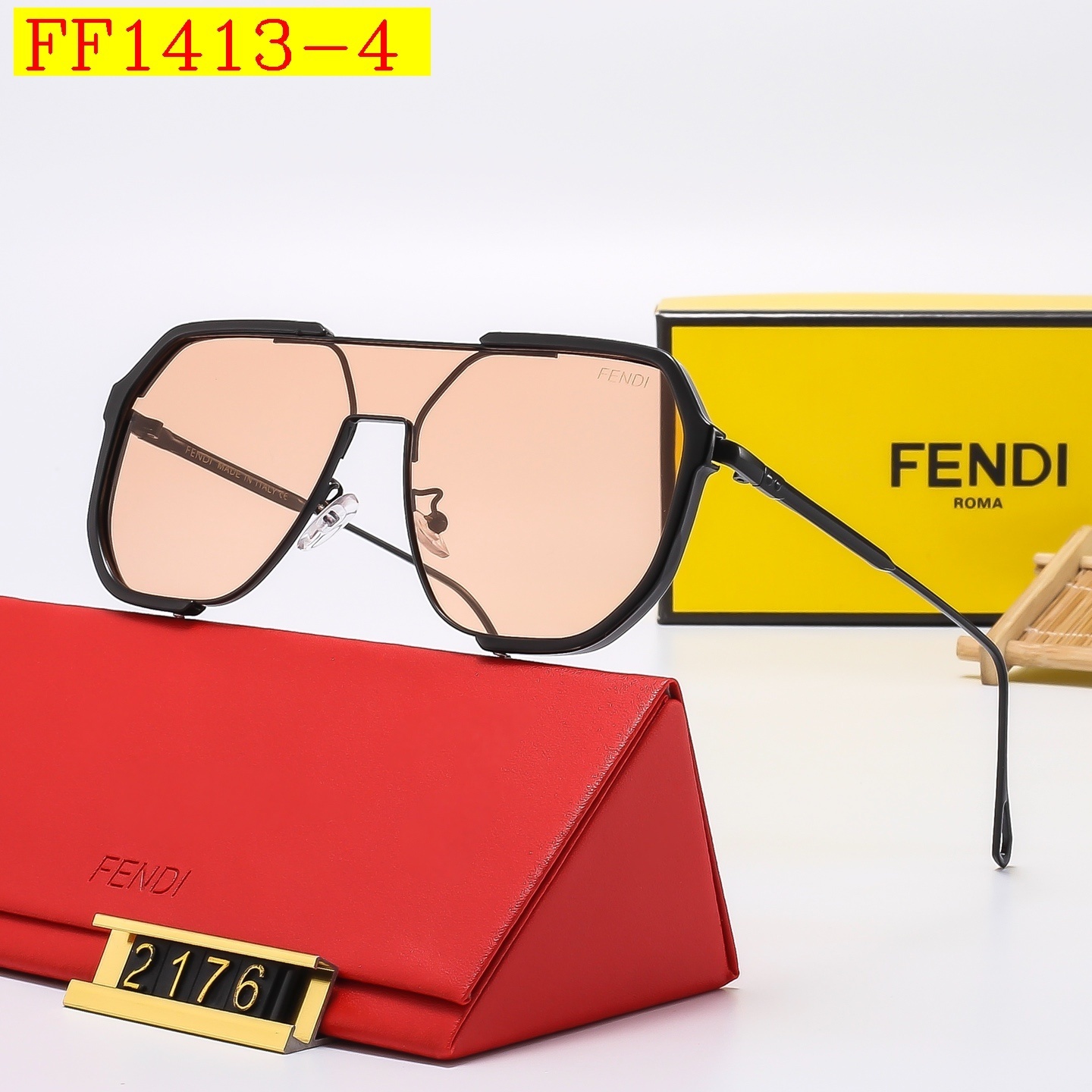21$ FENDI 2176 Sunglassess With Box 2620 FF1413 gallery