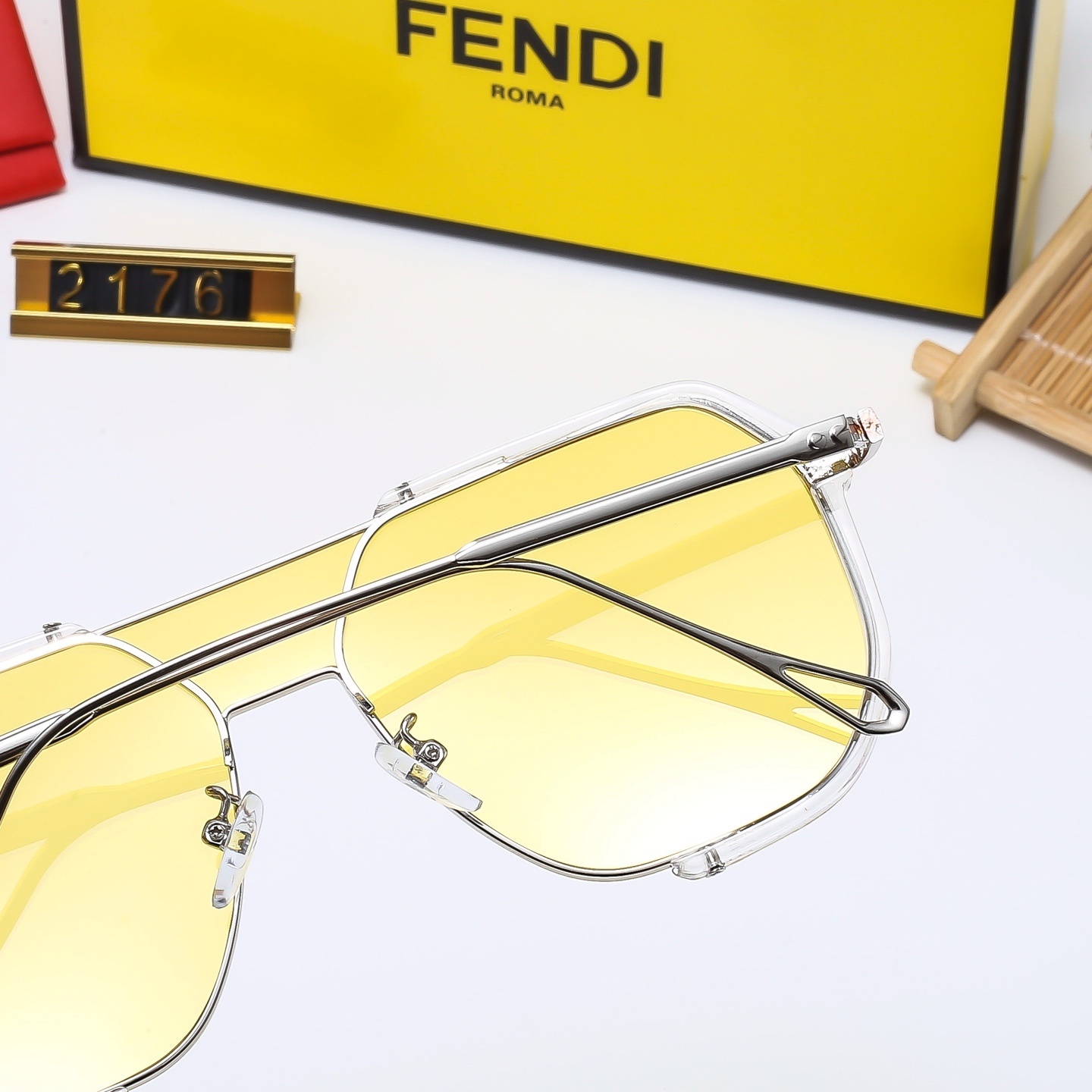 21$ FENDI 2176 Sunglassess With Box 2620 FF1413 gallery