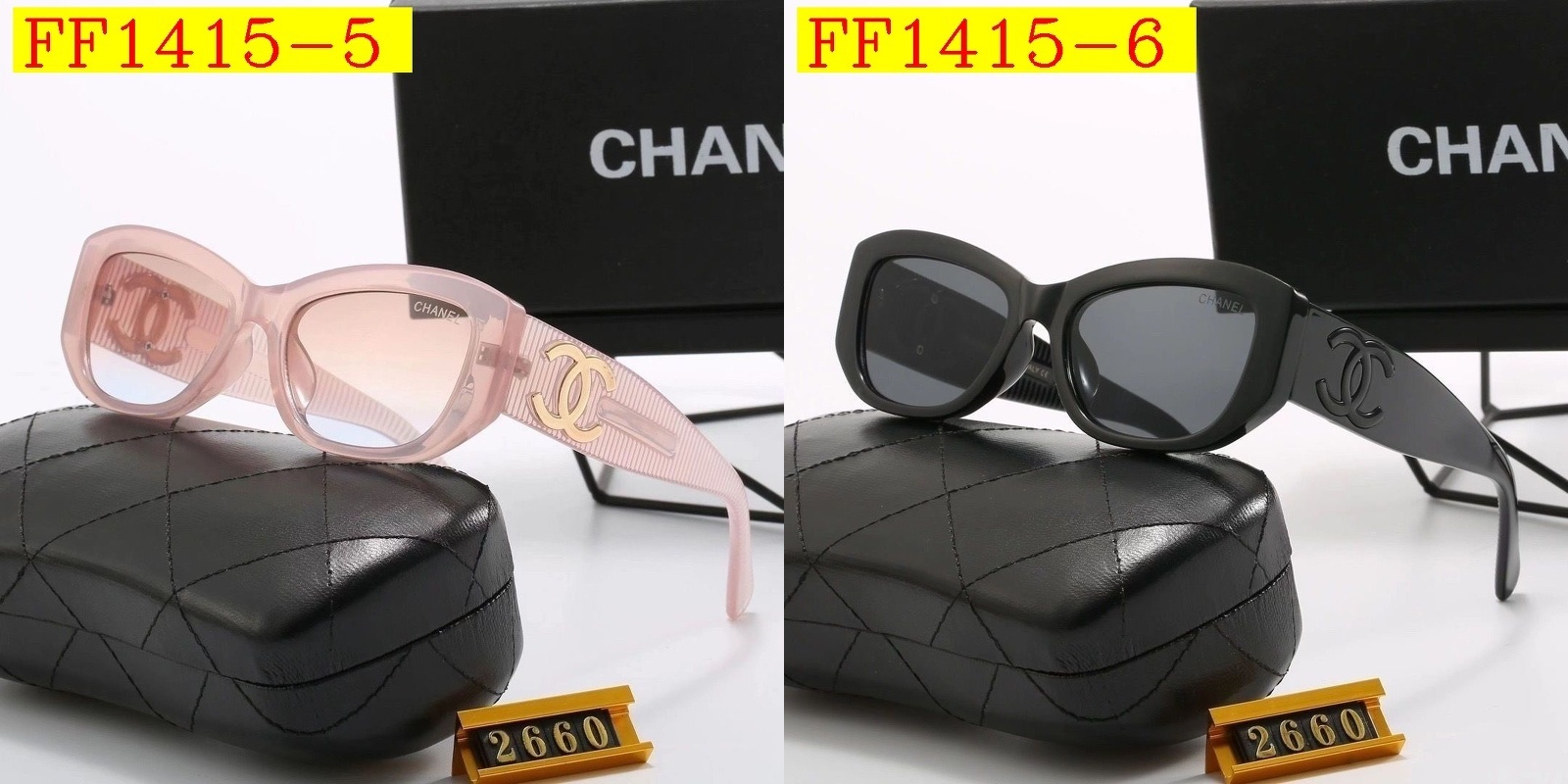 22$ CHANEL 2660 Sunglassess With Box 4750 FF1415 gallery