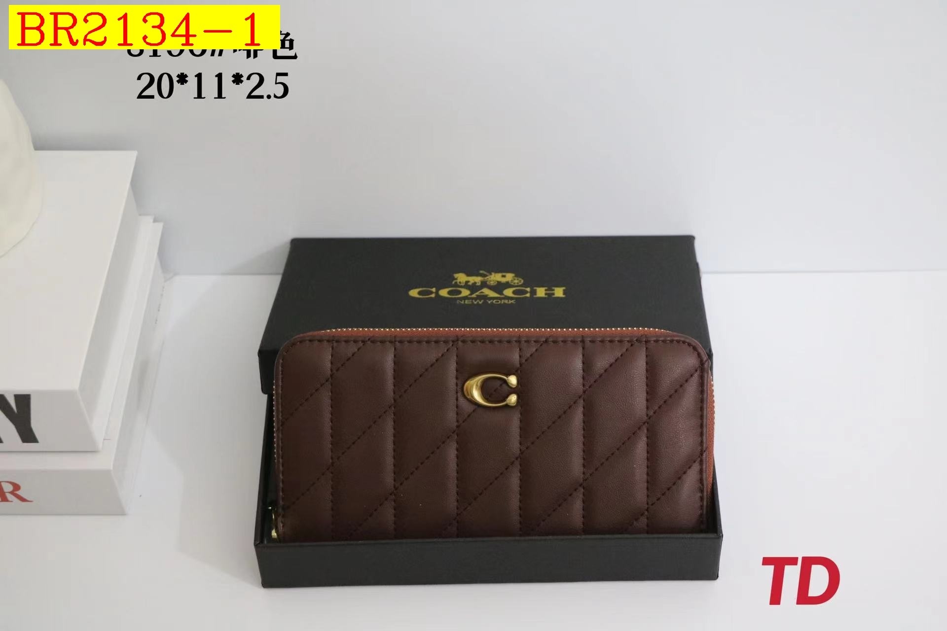 22$ COACH 8196 Wallet size 20X11X2 cm 1780 BR2134 gallery