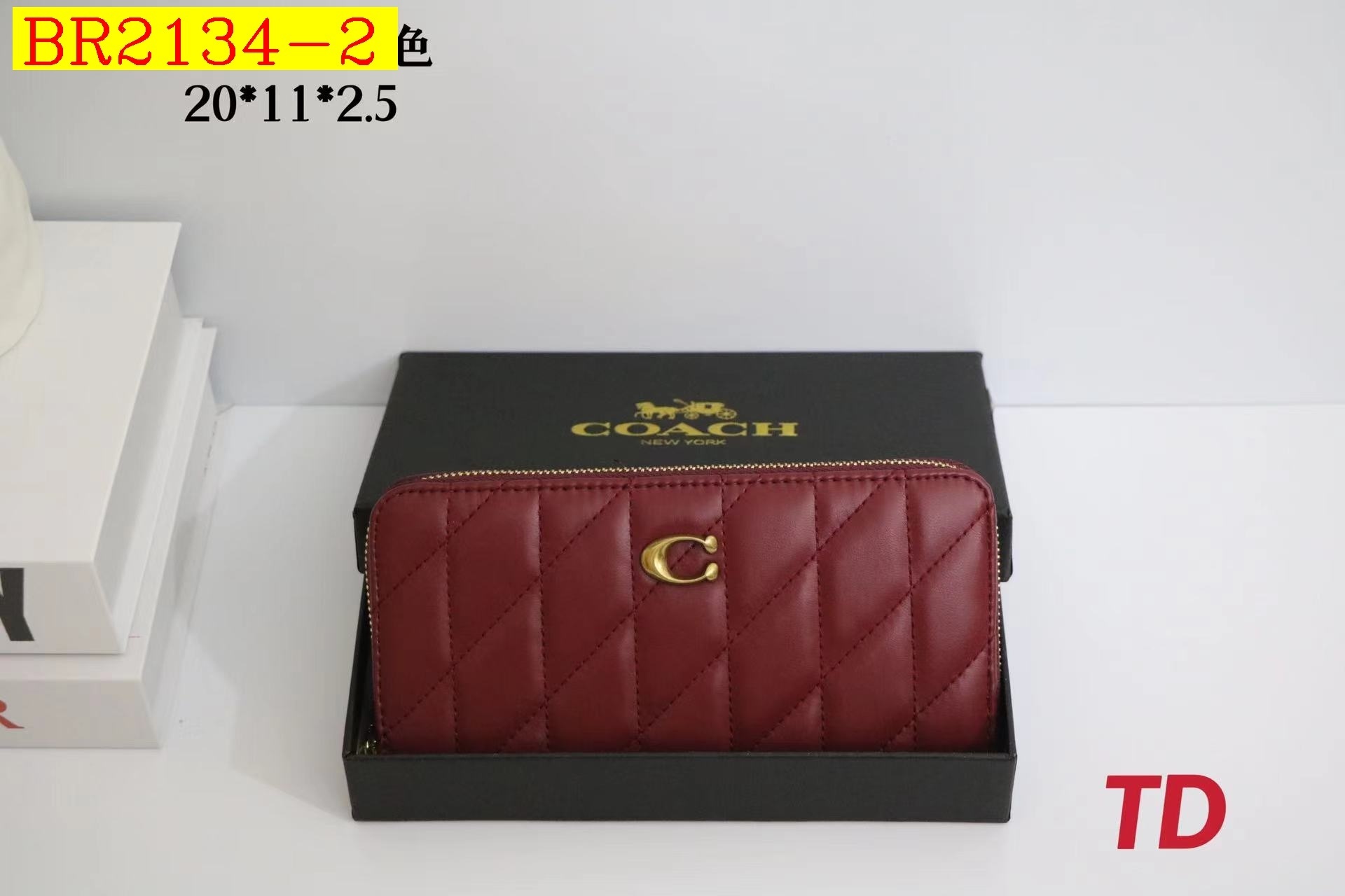 22$ COACH 8196 Wallet size 20X11X2 cm 1780 BR2134 gallery