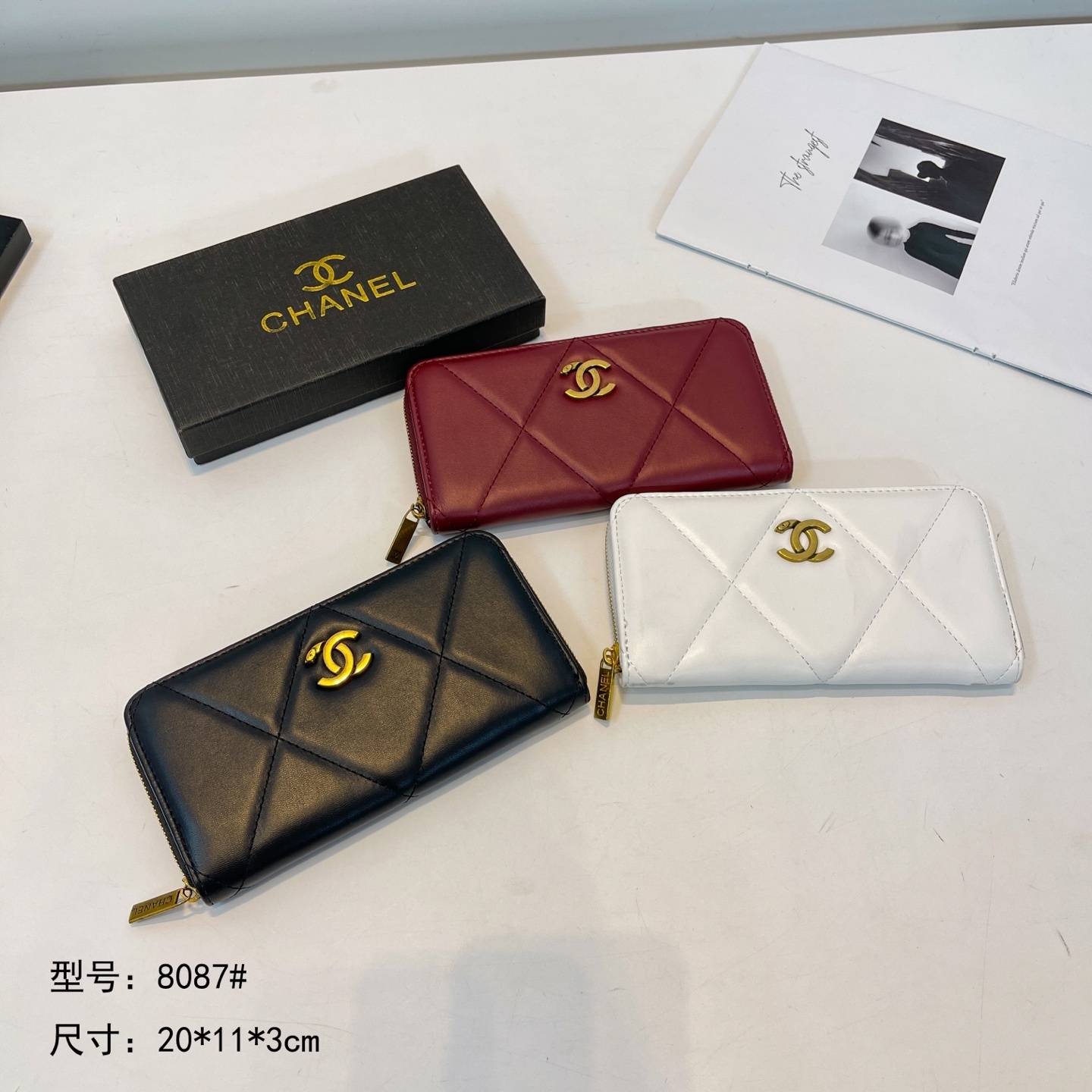 22$ Chanel Wallet size 20x11x3cm 8674 BYA95 gallery