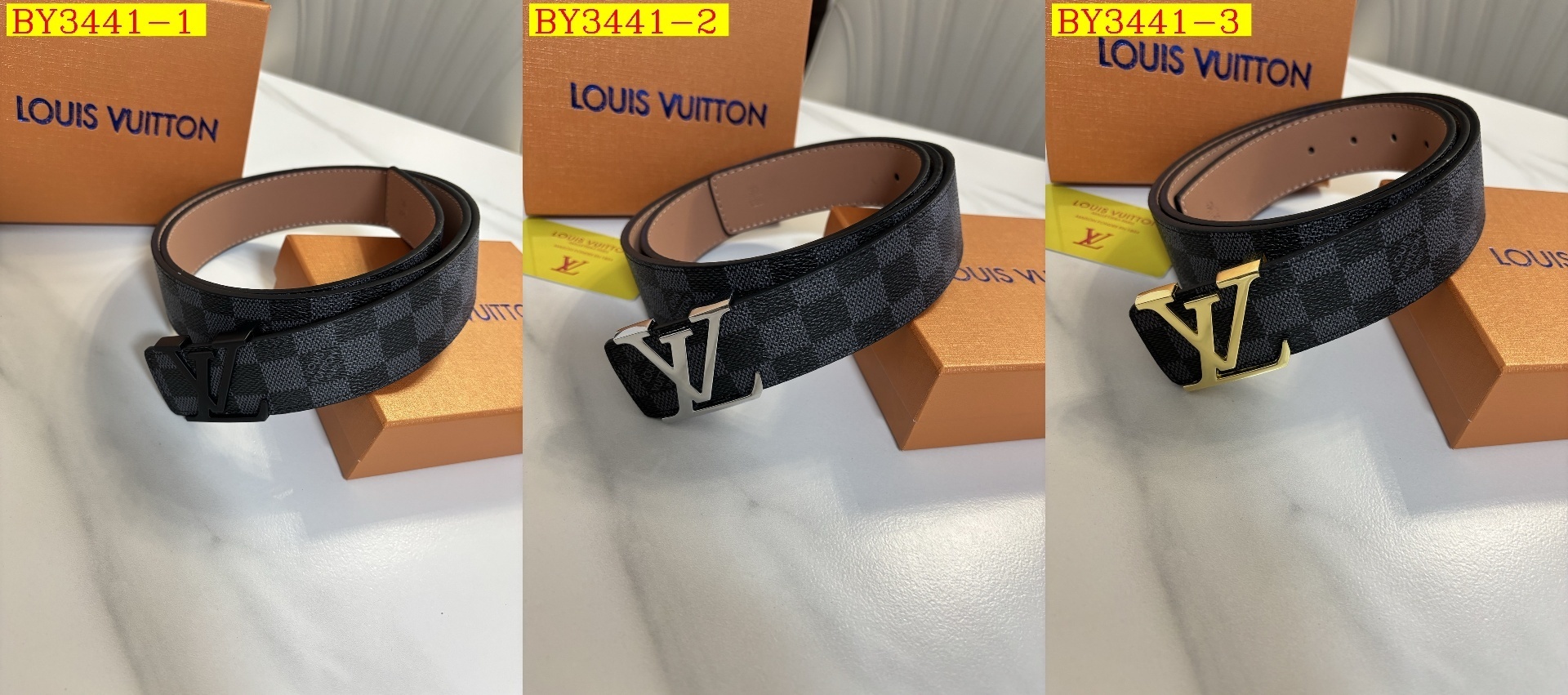 22$ LV Belt width 4cm 7782 BY3441 gallery