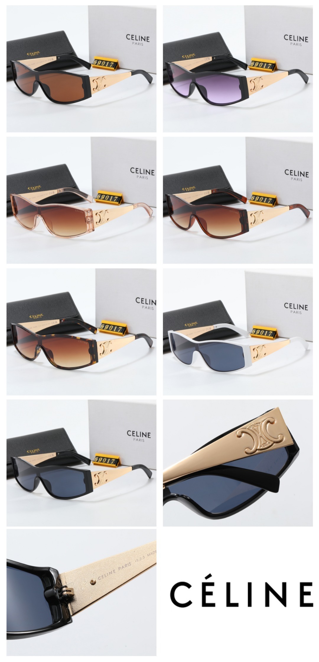 22$ dh CELINE 69017 Sunglassess With Box 90857012523 FF1029 gallery
