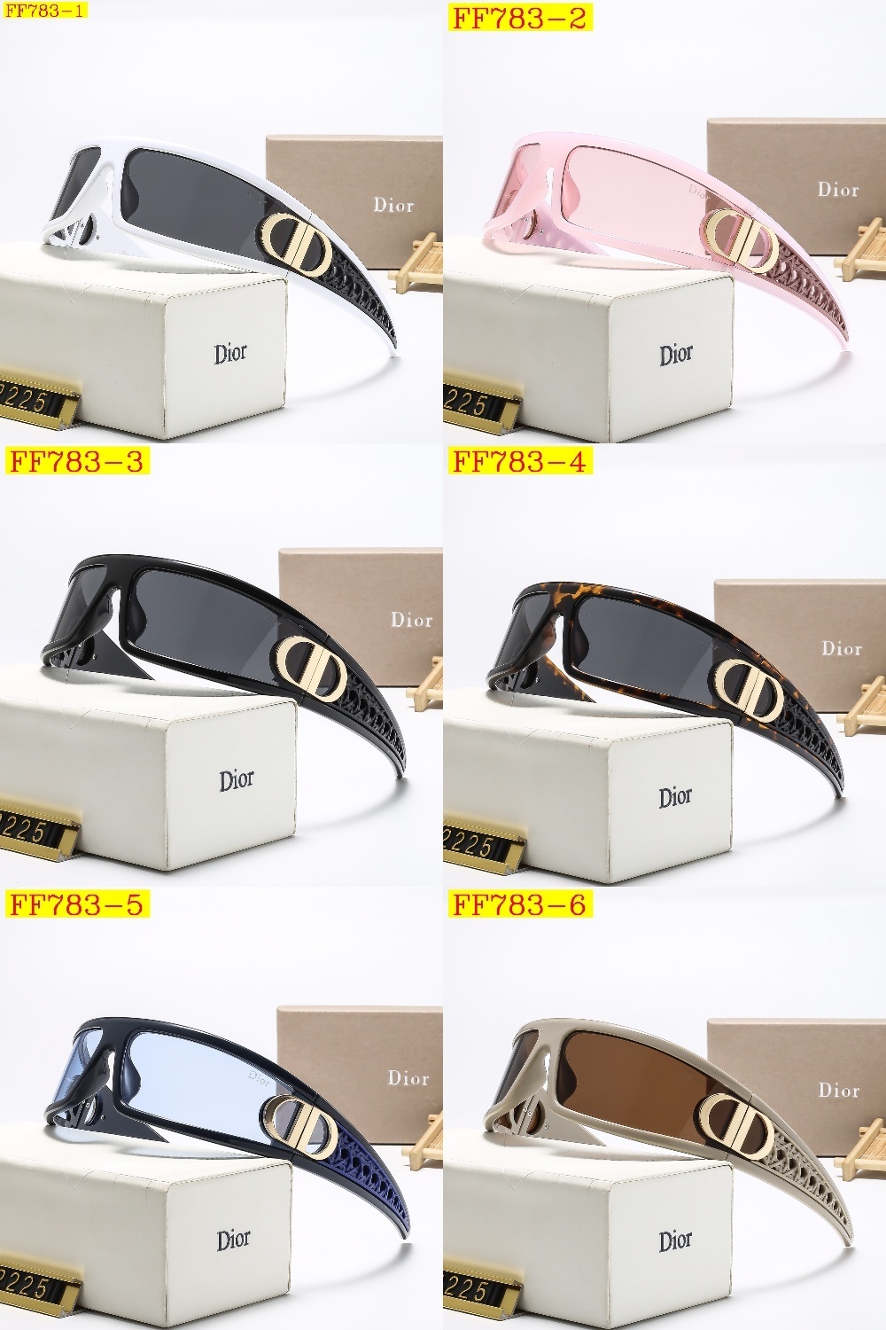 22$ dh DIOR 2225 Sunglassess With Box 60253412525 FF783 gallery