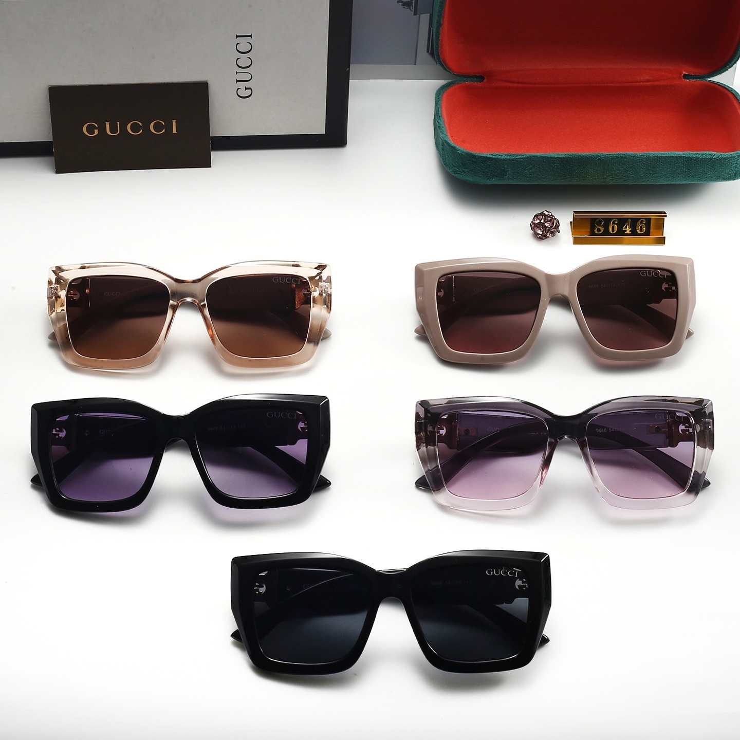 22$ dh GUCCI 8646 Sunglassess With Box 60342812521 FF897 gallery