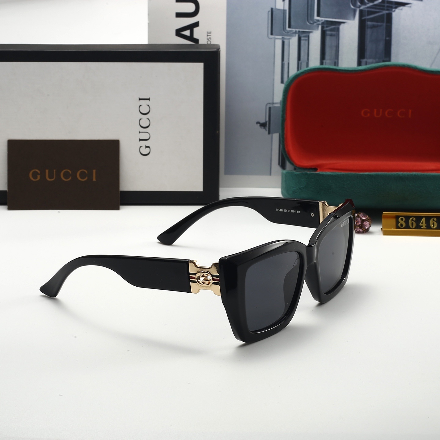 22$ dh GUCCI 8646 Sunglassess With Box 60342812521 FF897 gallery
