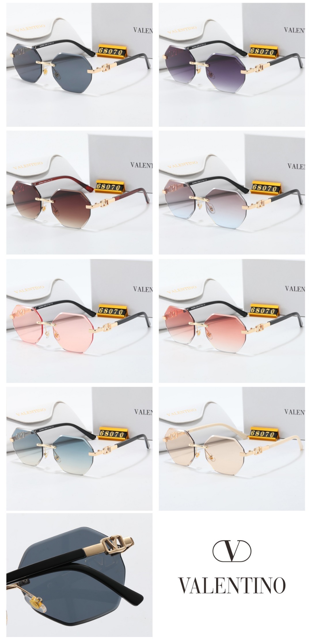 22$ dh Valentino 68070 Sunglassess With Box 10256012523 FF1041 gallery