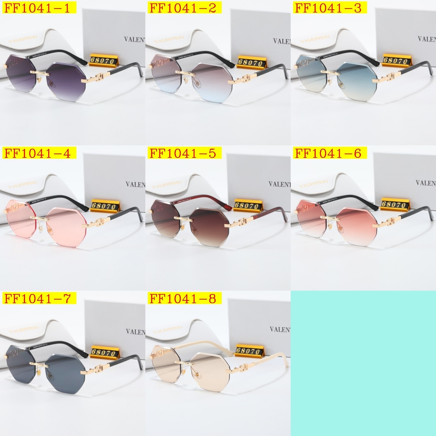 22$ dh Valentino 68070 Sunglassess With Box 10256012523 FF1041 gallery