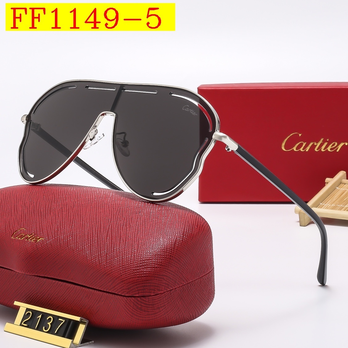 22$ dh cartier 2137 Sunglassess With Box 80451612527 FF1149 gallery