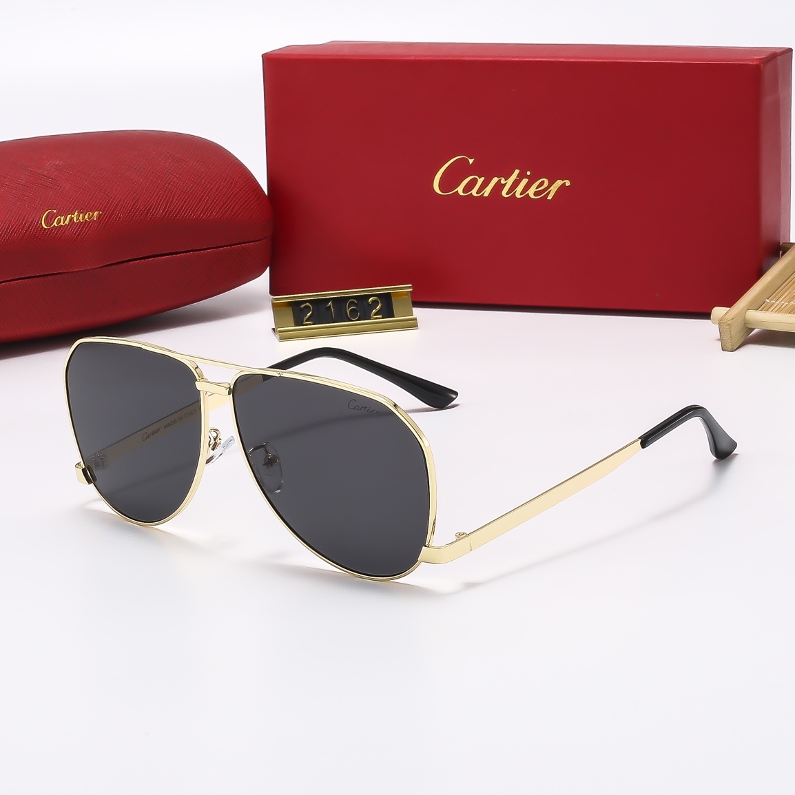 22$ dh cartier 2162 Sunglassess With Box 70859412525 FF887 gallery
