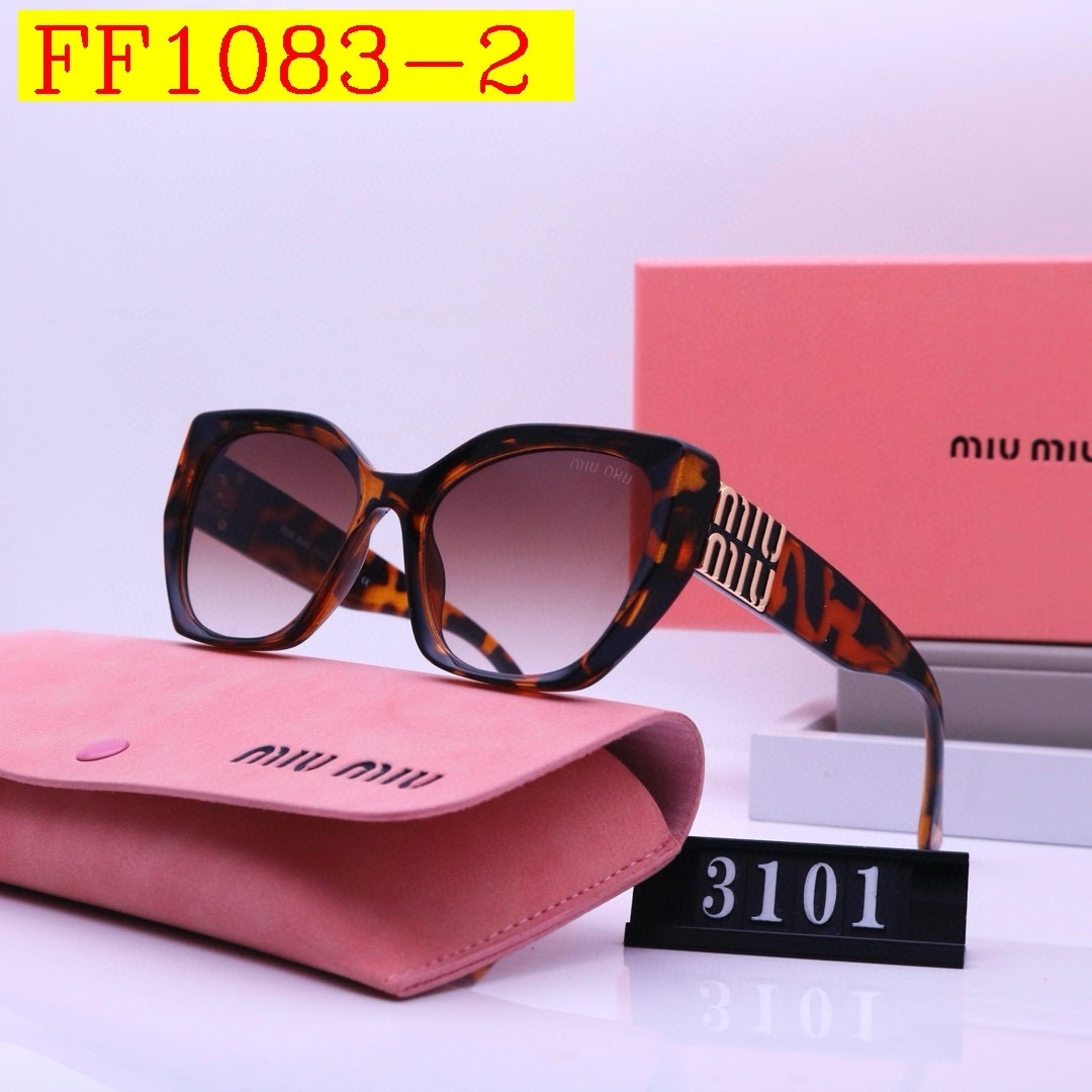 22$ dh miumiu 3101 Sunglassess With Box 70458012523 FF1083 gallery