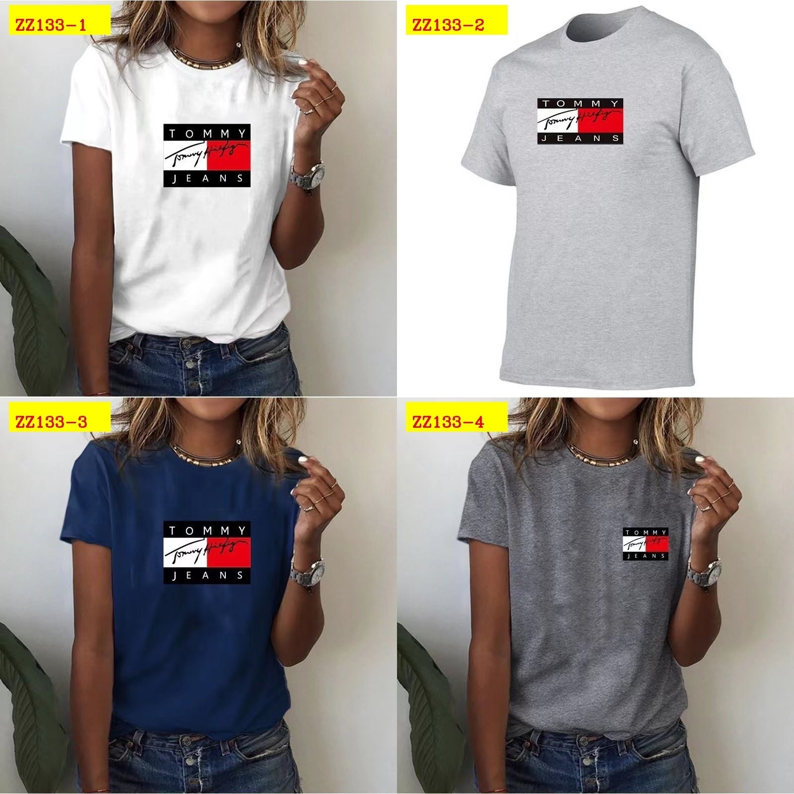 22$ new_dh TOMMY Short sleeve SIZE S-3XL 90645812415 ZZ133 gallery