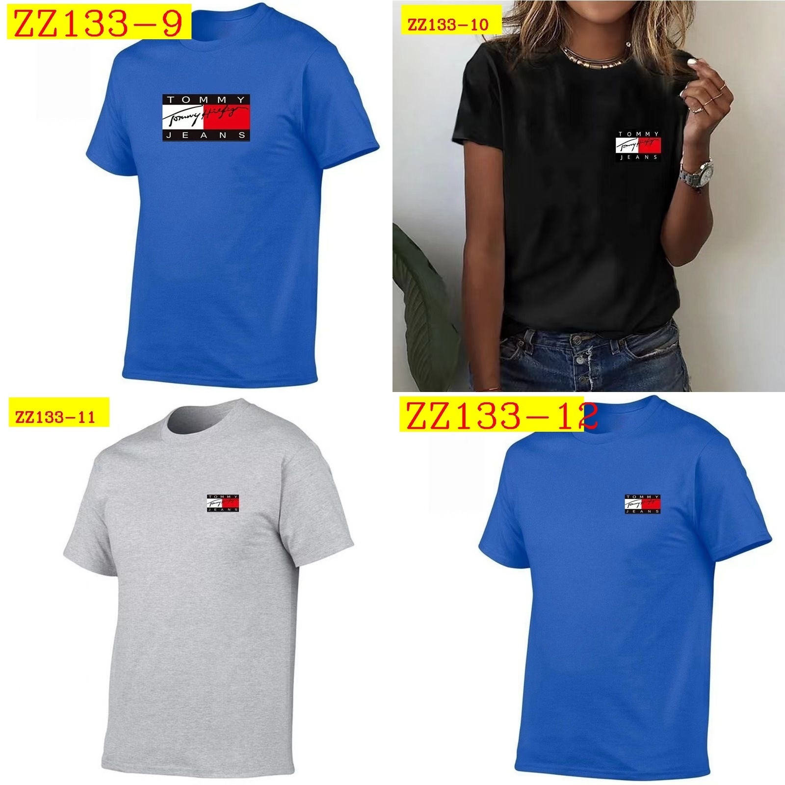 22$ new_dh TOMMY Short sleeve SIZE S-3XL 90645812415 ZZ133 gallery