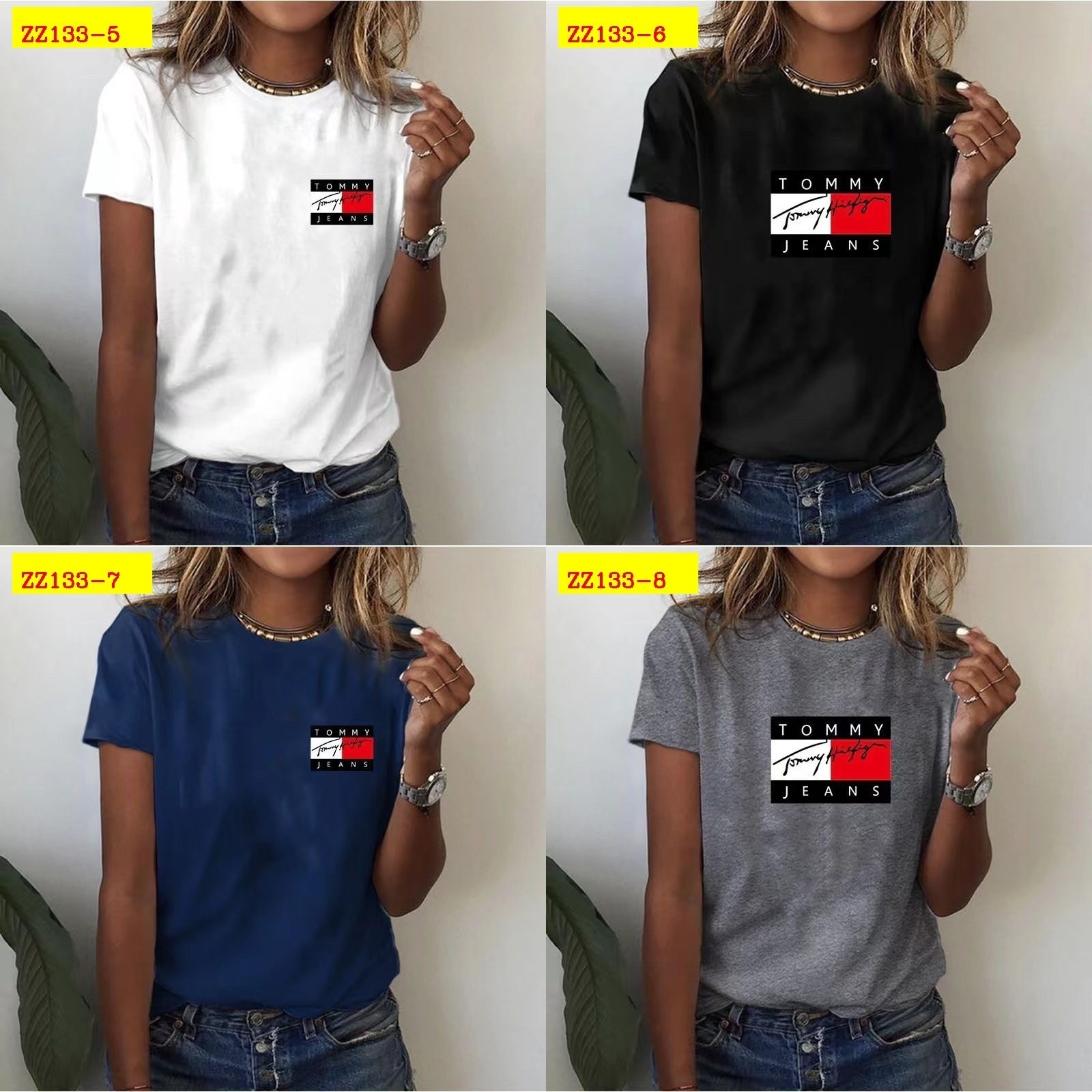 22$ new_dh TOMMY Short sleeve SIZE S-3XL 90645812415 ZZ133 gallery