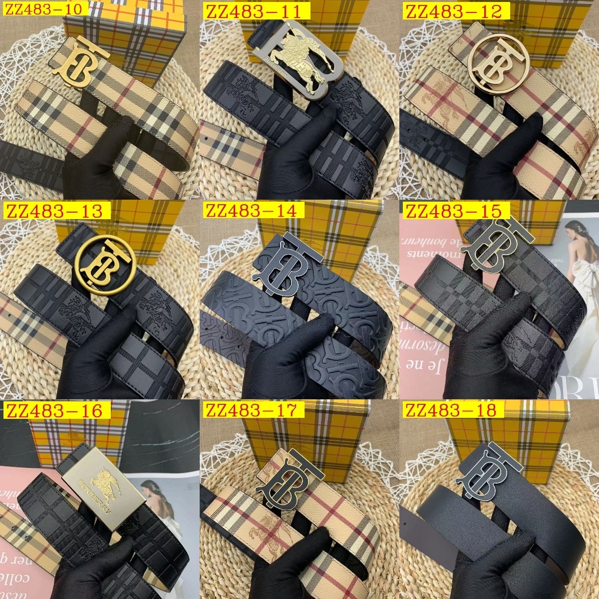 23$ BURBERRY Belt size 105-125 6810 ZZ483 gallery