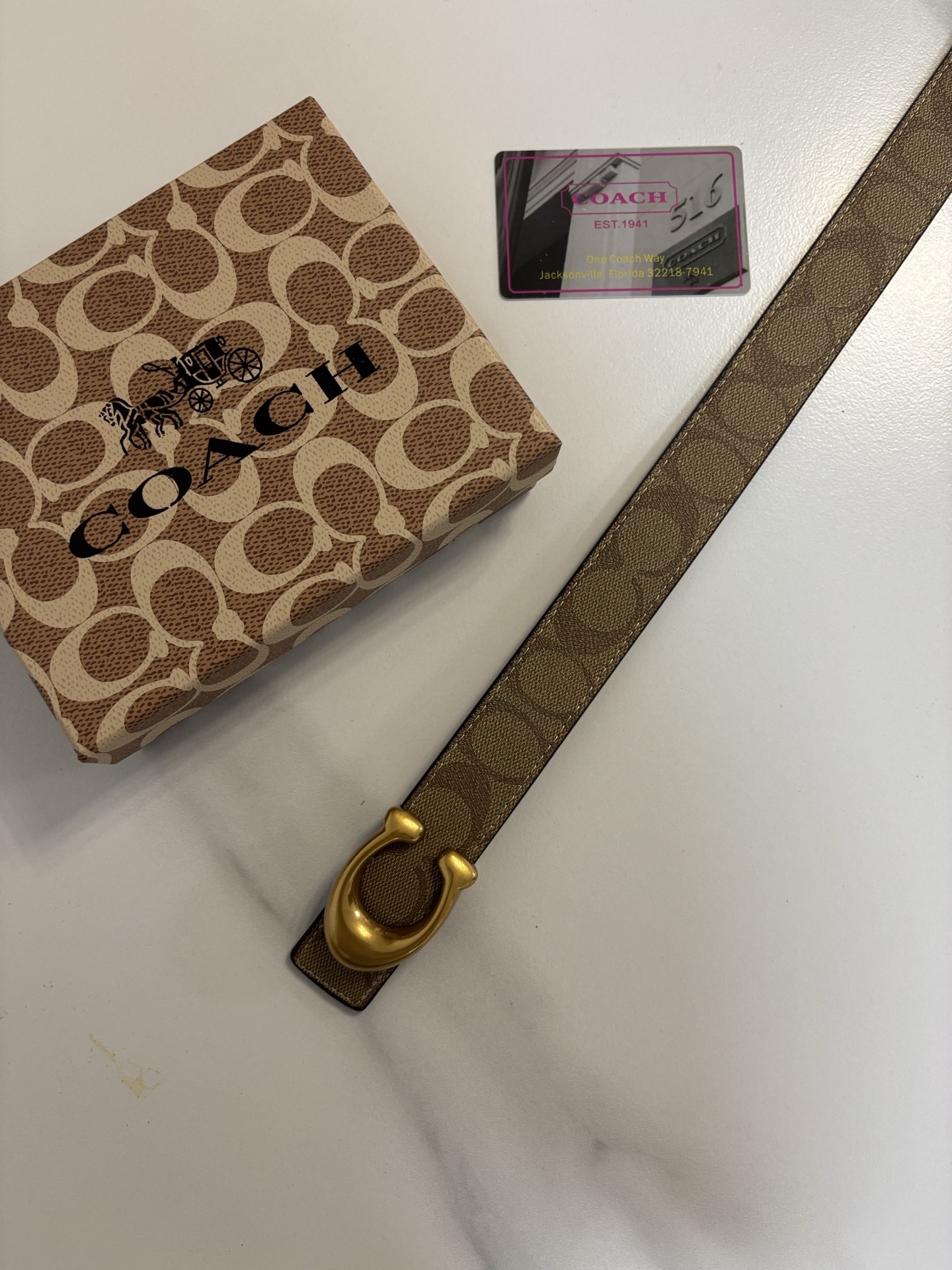 23$ COACH Belt width 4 cm 5870 BY3255 gallery