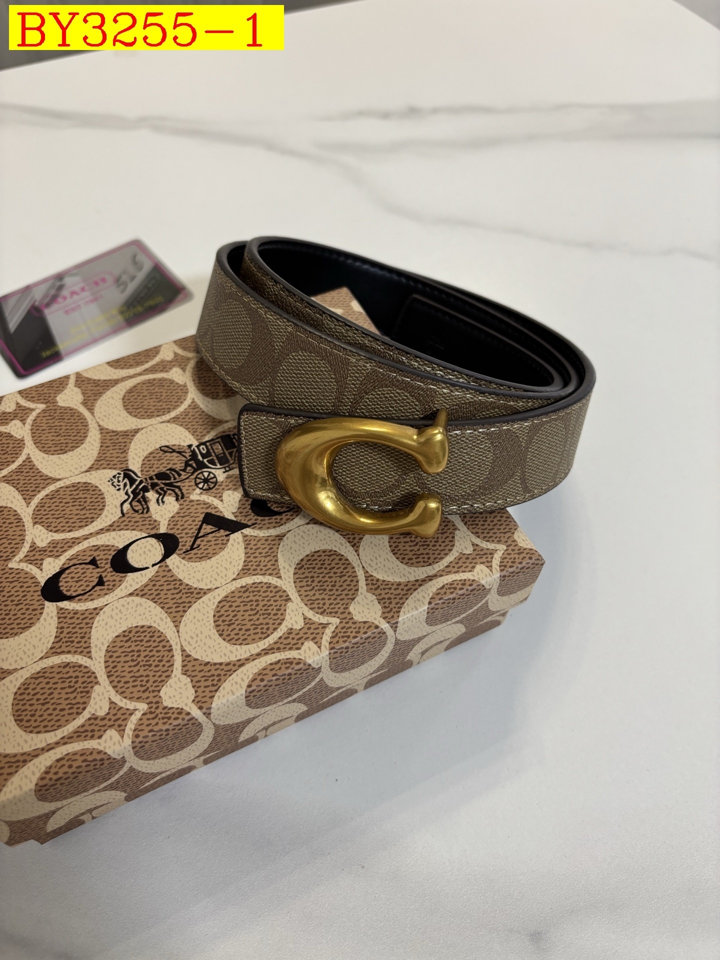 23$ COACH Belt width 4 cm 5870 BY3255 gallery