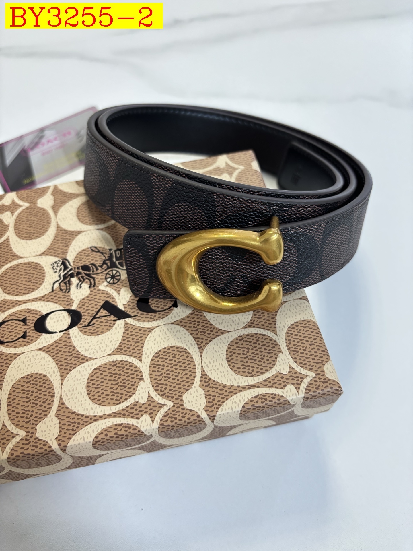 23$ COACH Belt width 4 cm 5870 BY3255 gallery